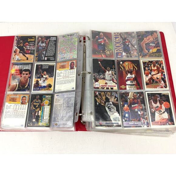 VTG NBA Hoops Basketball Collectors Album 225+ Cards 1990s - Picture 4 of 13